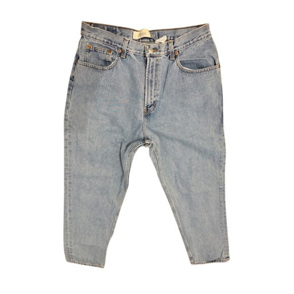 Vintage Gap Blue Jeans Classic Fit‎ Ankle Light Wash High Rise Denim Size 14